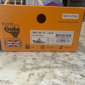 Gola Tennis Mark Cox Off White and Navy Sneakers